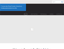 Tablet Screenshot of corporaterealestatesolutions.com
